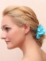 Coiffes de mariage de fleurs de soie mariée Accessoires cheveux