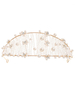 Coiffes de mariage en alliage de diadème cristal imitation perle métal accessoires de cheveux de mariée