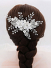 Coiffes de mariage fait à la main strass flore laisse chapeaux avec peigne métal accessoires de cheveux de mariée
