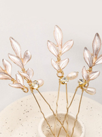Coiffes de mariage Feuilles Chapeaux Accessoires de cheveux de mariée en métal