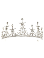 Coiffes de mariage Tiara Accessoires de cheveux en métal pour la mariée