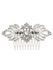 Coiffes de mariée en argent peigne mariée accessoires de cheveux strass alliage