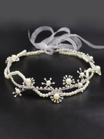 Coiffes Mariage Rhineston Perle Chapeaux Accessoires de cheveux de mariée