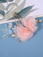 Coiffure Accessoires Lolita De Style Chinois Vintage Fleurs Roses Perles