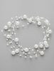 Coiffure bandeau de mariage avec perles