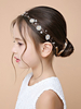 Coiffure de fille de fleur courronne Accessoires de cheveux de fille Courrones de fille or décoré des fleurs