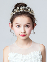 Coiffure de Fille de Fleur Enfant Cérémonie Accessoires Ivoire Couronne