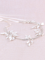 Coiffure de mariage Accessoire argent Coiffure de fiançailles