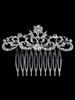 Coiffure de mariage Accessoire argent peigne de soirée