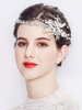 Coiffure De Mariage Argent Strass Perle Bandeau Accessoires De Cheveux De Mariée