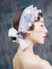 Coiffure de mariage Bandeau blanc en tulleCoiffure de soirée