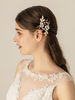 Coiffure de mariage Coiffure Fleur Feuille Métal Accessoires de cheveux de mariée
