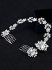 Coiffure de mariage de rhinestone argent pour adultes de soirée