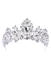 Coiffure de mariage de rhinestone argent pour femme de fiançailles