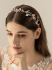 coiffure de mariée argent accesoire de cheveux de mariage