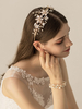 Coiffure De Mariée Coiffure De Mariage Perle Fleur Métal Accessoires Cheveux De Mariée