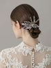 Coiffure de mariée en forme de feuille perles Accessoires de cheveux de mariée
