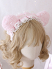 Coiffure Lolita douce dentelle rose fibre de polyester chapeaux dentelle accessoires de cheveux Lolita