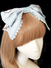 coiffure lolita Douceur impression avec noeud et dentelle bleu claire bleu marine foncée abricot claire"idienne Coiffure Accessoire Déguisements Halloween