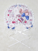 coiffure lolita douse impression à volants avec noeud bleu royal blanche Tea party chapeau chapeau en fibre polyester Déguisements Halloween