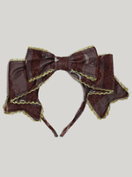 coiffure lolita en fibre polyester classique bicolore Tea party"idienne avec dentelle marron foncée Coiffure Déguisements Halloween