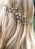 Coiffure mariage 2022 Boho mariage coiffes Silver Beach bandeau strass ruban cheveux mariée accessoires