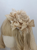 Coiffure Mignonne Lolita Accessoires Fleurs Blanches Dentelle Volants Divers