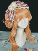 Coiffure ROCOCO Style Lolita accessoires bordeaux dentelle Polyester nœud papillon divers