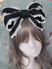 Coiffure Rococo Style Lolita Accessoires Noir Dentelle Volants Couvre-chef Polyester Divers