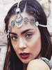 Coiffures de mariage Boho Chaînes frontales Accessoires de cheveux de mariée pour la plage d
