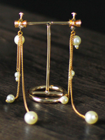 Coiffures de mariage Chapeaux Boucles doreilles en perles Accessoires de cheveux pour la mariée