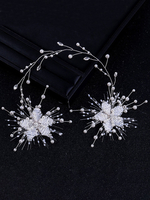 Coiffures de mariage Couvre-chef Accessoires de cheveux de mariée en métal