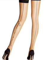 Collant Femme Imprimé Sexy Moulant Bicolores Collant Sexy
