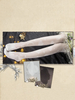 Collant Sweet Lolita - Chaussettes mi-hautes en coton rayonné avec nuage Déguisements Halloween