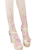 Collants appliques blancs doux avec bas Lolita Déguisements Halloween