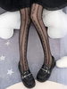 Collants gothiques Lolita Noir Accessoire Polyester Plaid Lolita Accessoires