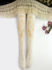 Collants Lolita Blanc Collants Lolita Velours Et Estampillage Chaud Déguisements Halloween