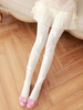 Collants Lolita blancs avec bas en lolita doux et fibres de coton Déguisements Halloween