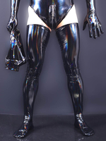 Collants Noir En Cuir Latex Hommes Chaussettes Accessoires Sexy