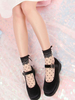 Collants noirs Lolita Bows Tights Accessoires T-shirts polka dot Lolita Déguisements Halloween