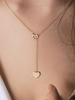 Collier à la mode en forme de coeur en métal Chic Bijoux pour les femmes