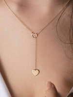 Collier à la mode en forme de coeur en métal Chic Bijoux pour les femmes