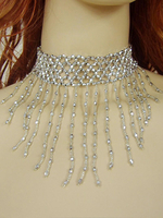 Collier argent de danse du ventre en plastique Déguisements Halloween