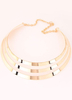 Collier Chic en couches métalliques