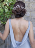 Collier de mariée avec perles blanc accessoire de mariage