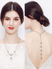 Collier de mariée fausse perle élégant
