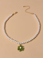 Collier de perles Collier pendentif fleur