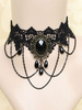 Collier De Sorciers En Métal Noir Gothique Chic Décorations Halloween