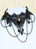 Collier Lolita Dentelle Noire Douce Déguisements Halloween