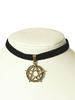 collier lolita style gothique faux col bicolore"idienne Accessoire métallique ornement métallique Déguisements Halloween